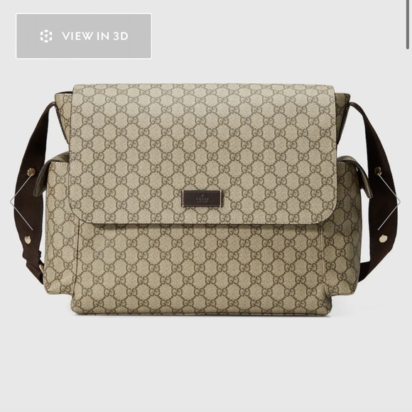Gucci Tan Monogram Canvas Bag - Picture 5 of 8